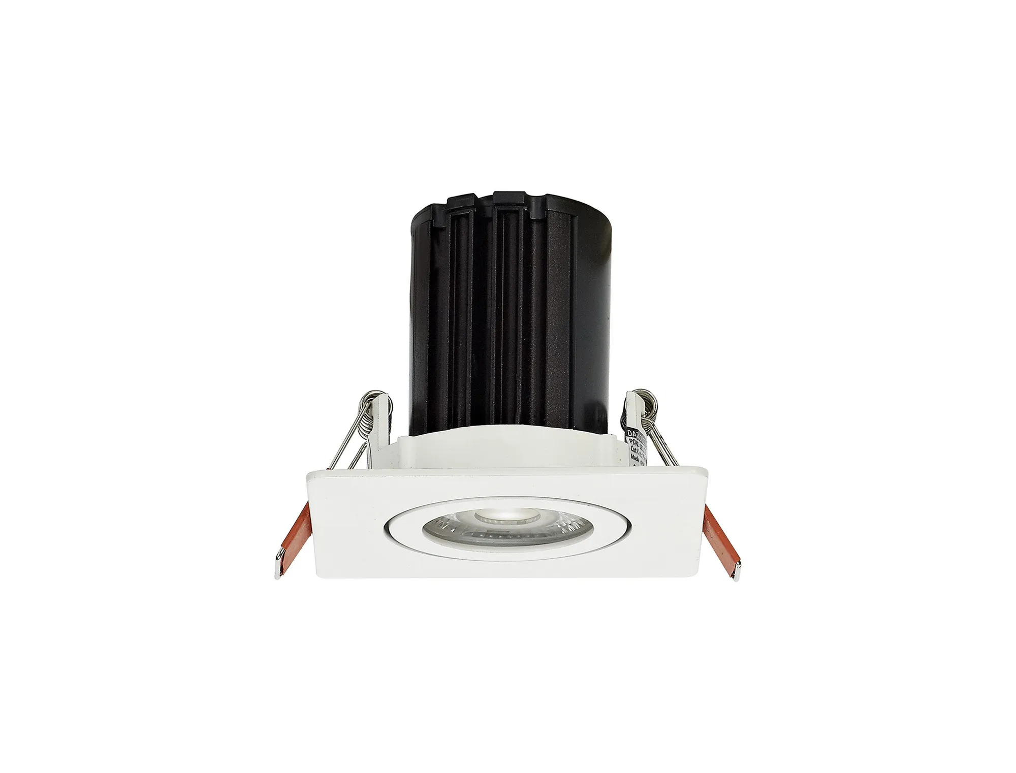 Bare S 10 Tridonic Powered 10W 2700K 710lm 36° CRI>90 LED Engine White Adjustable Square Recessed Spotlight, IP20 DM201431  Dlux Bare S 10